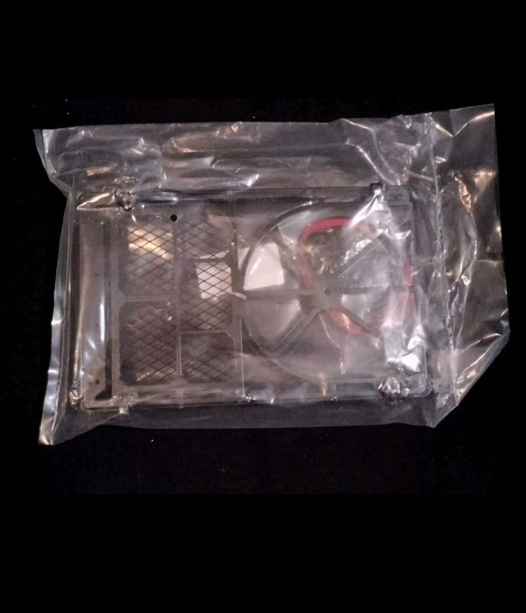 RC Rock Crawler Metal Roof Rack BLK W 4LED Lights Axial 110