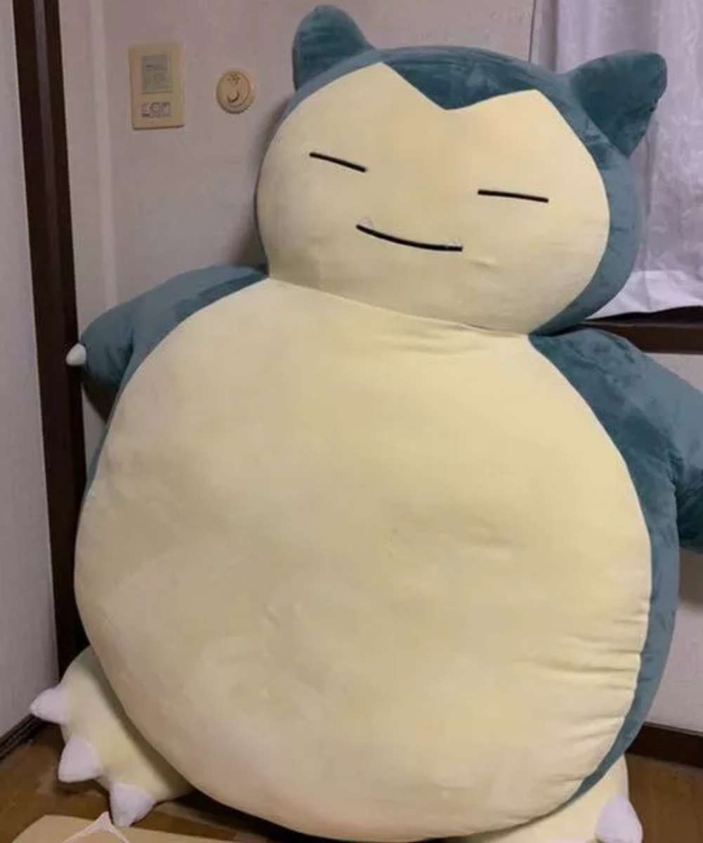 Pokmon Official Product Life Sized Snorlax Beanbag chair