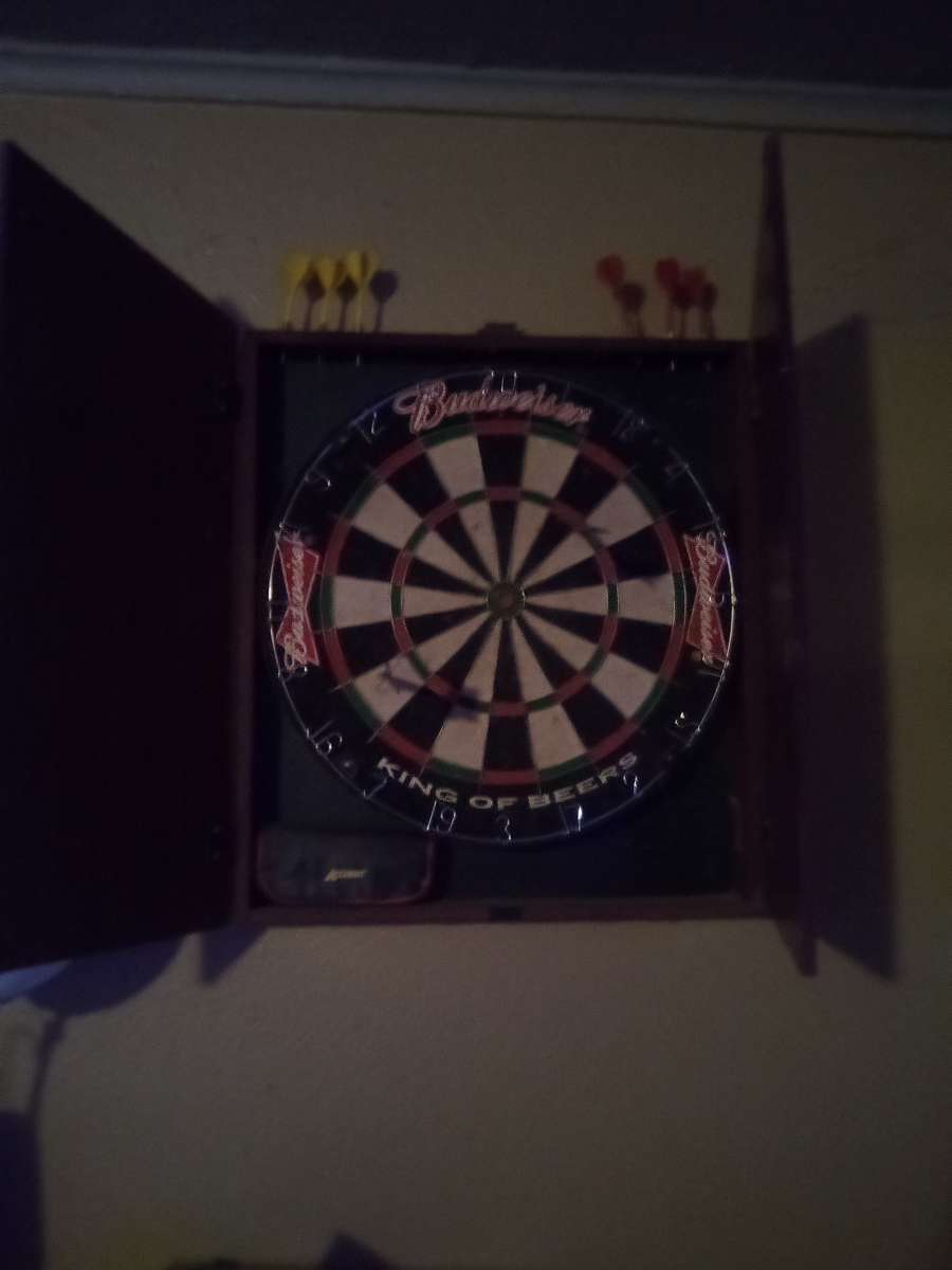 a wall mount dart board