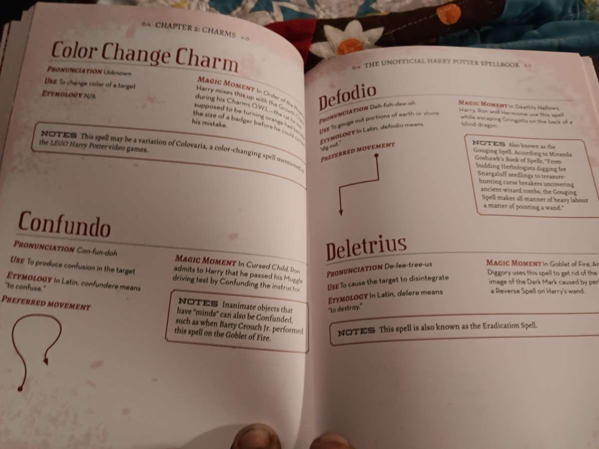 The Unofficial Harry Potter Special Edition Spell Book Hardc