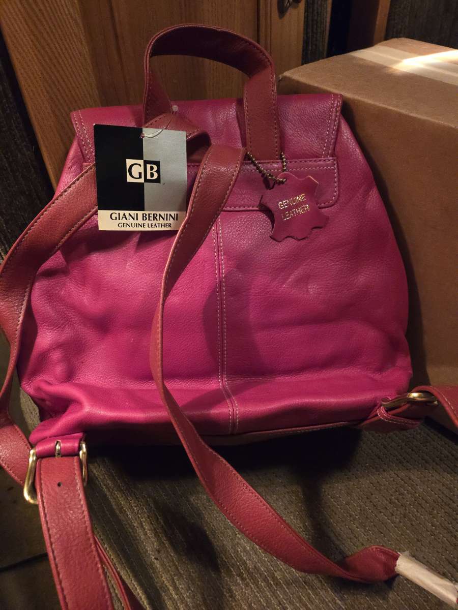 Genuine Leather Backpack Purse