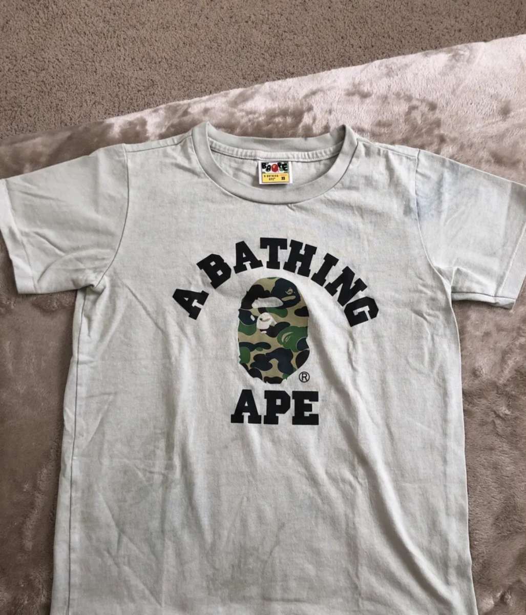 white bape shirt all sizes