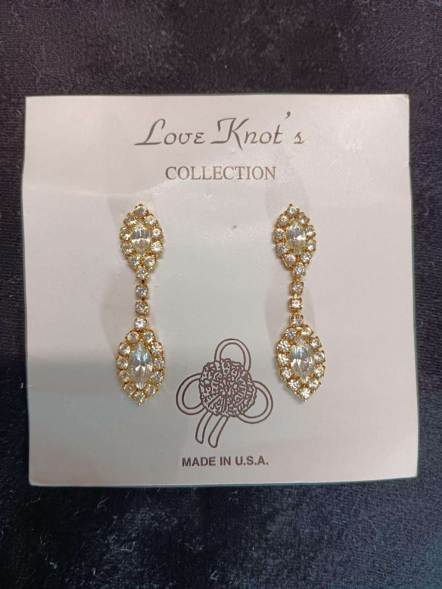 Vintage Love Knots Diamond Earrings