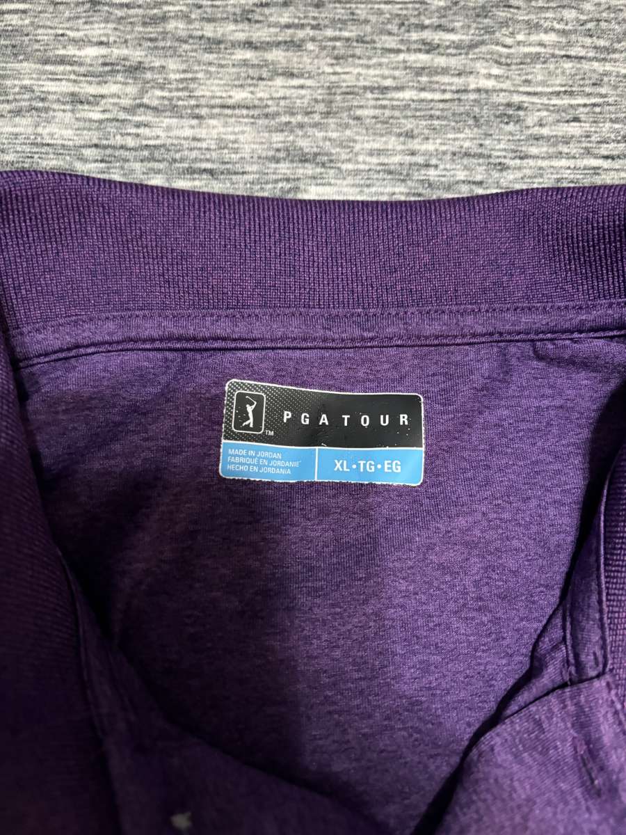 PGA Tour polo shirt purple size Xl