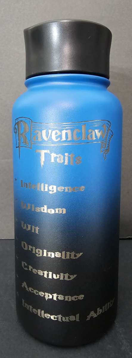 32oz Brand New Laser Engraved Insulated Ravenclaw bottle
