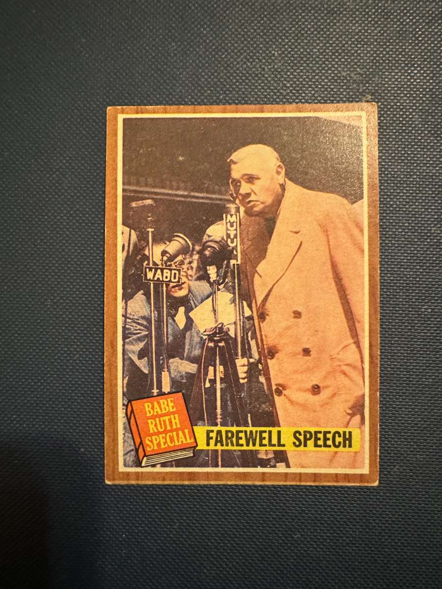 Topps 144 Records set by Ruth baseball card