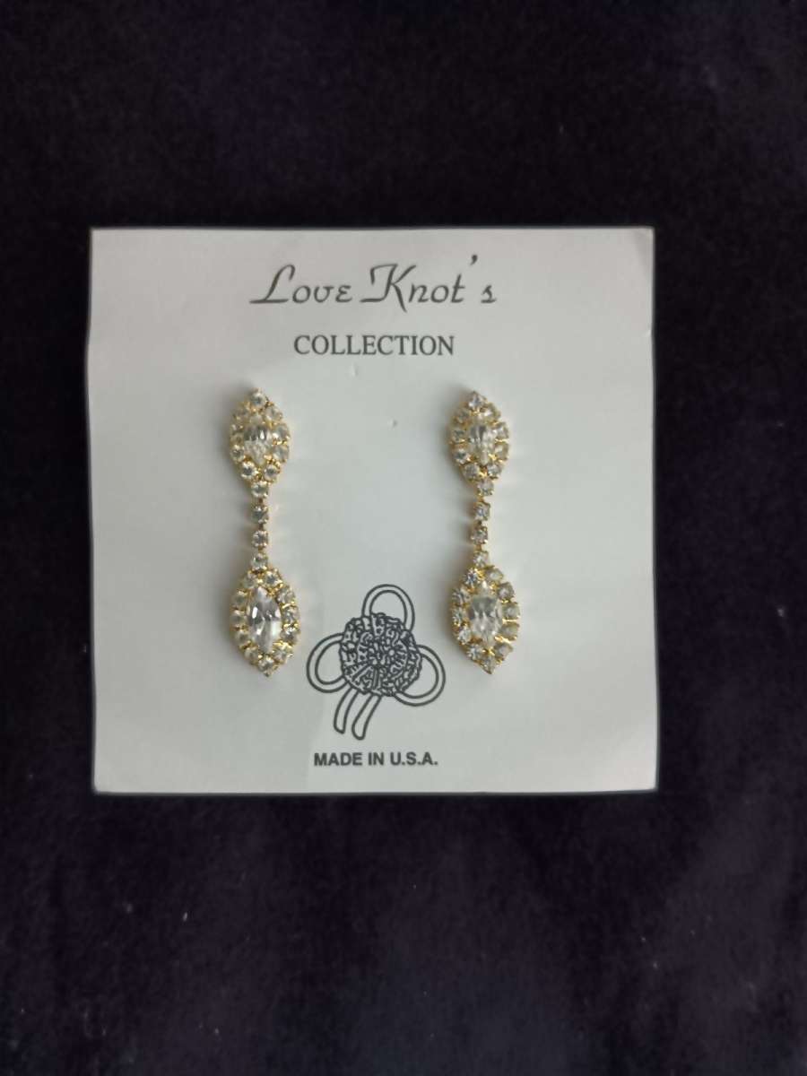 Vintage Love Knots Diamond Earrings