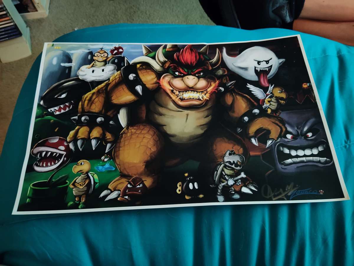 Bowser signed picture