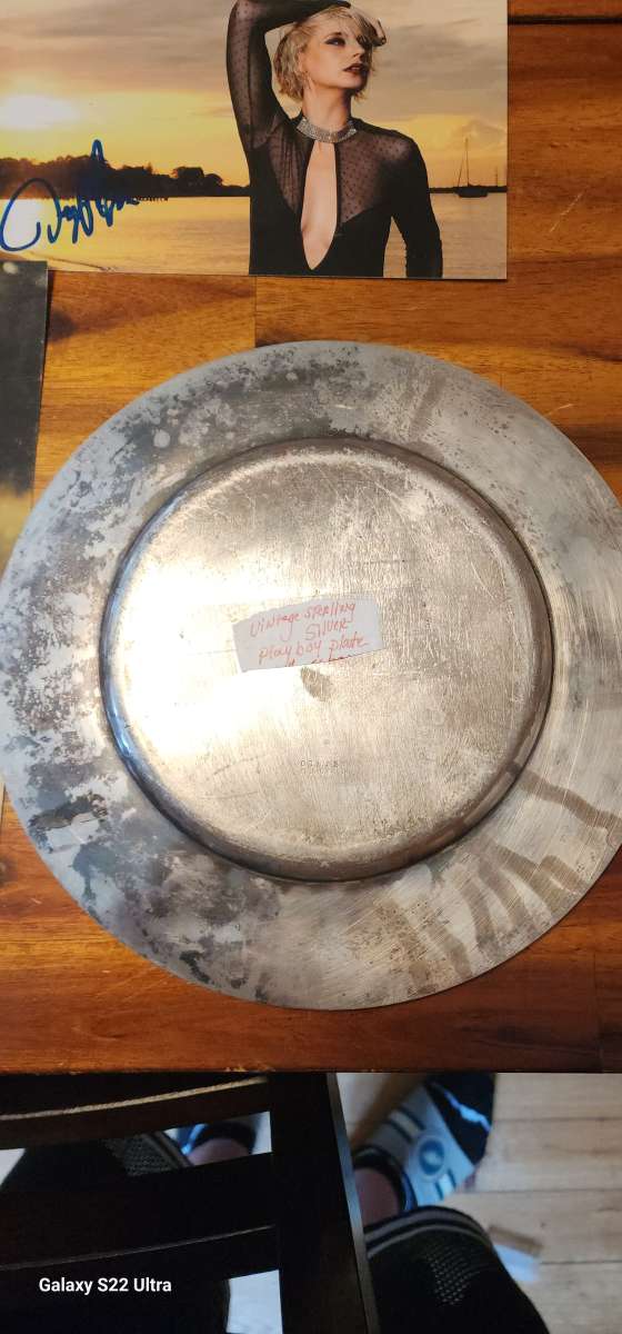 signed vintage 2lb sterling silver playboy VIP PLAYBOY STAMP