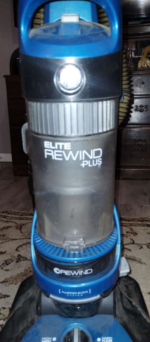 hoover elite rewind plus upright bagless vacuum cleaner