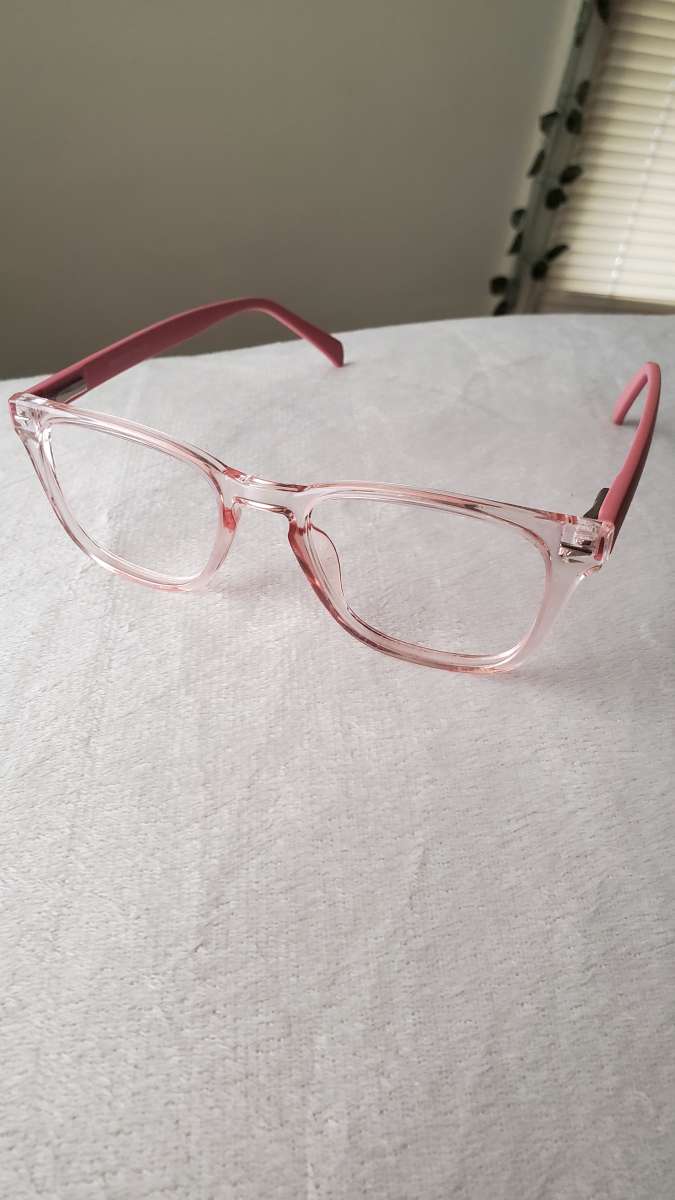 Clear Pink Prescription Glasses