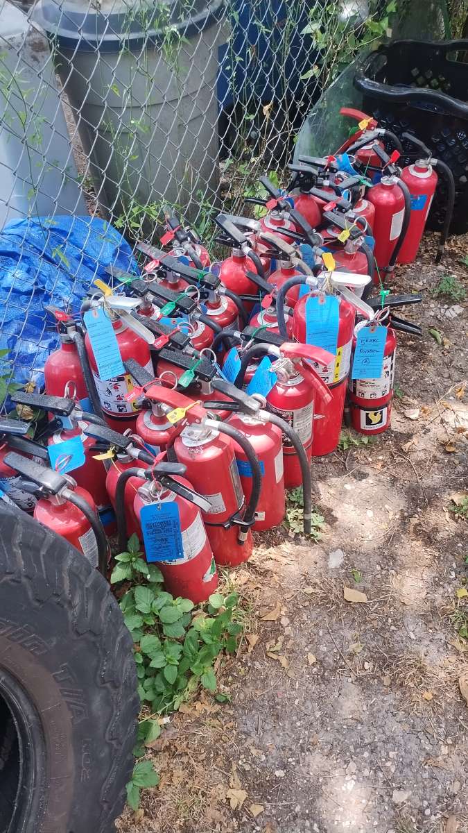 42 small and large brand new fire extinguisher