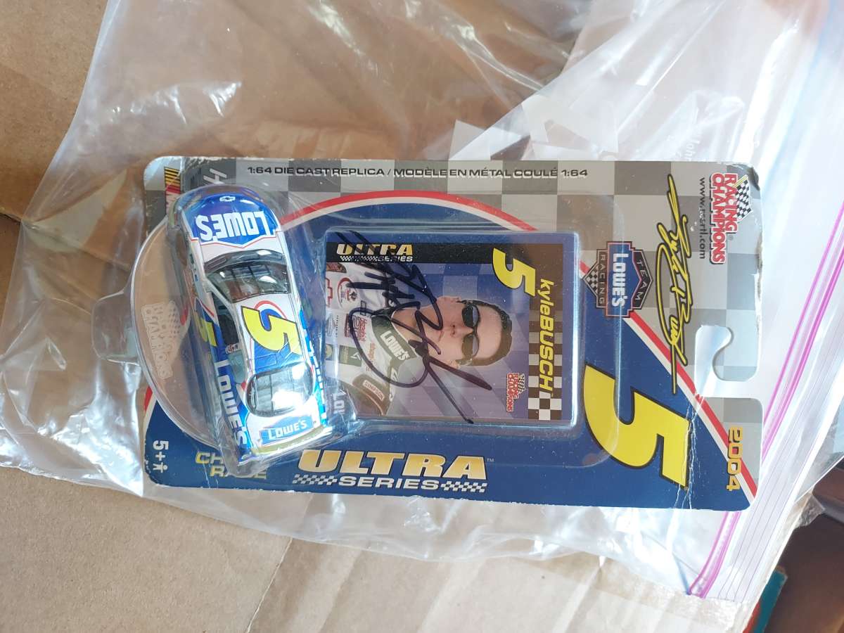 Autographed KYLE BUSCH toy car unopened