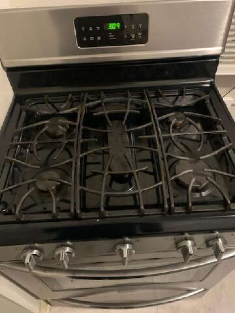 gas stove and refrigerator