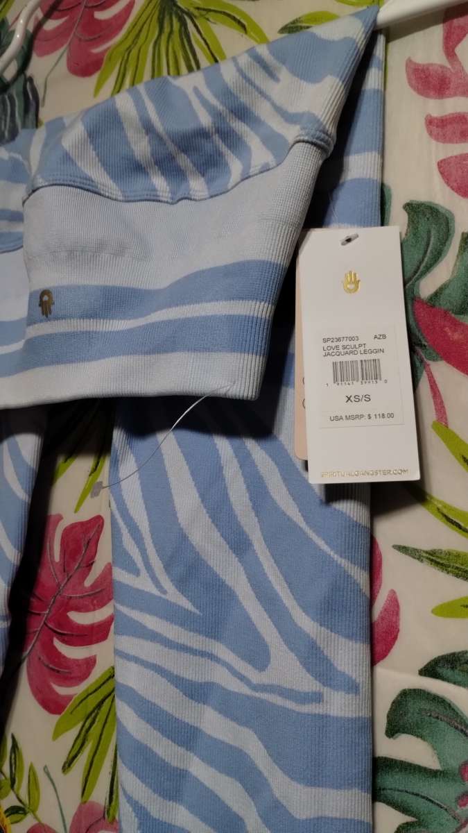 Spiritual gangster love sculpt jacquard leggings