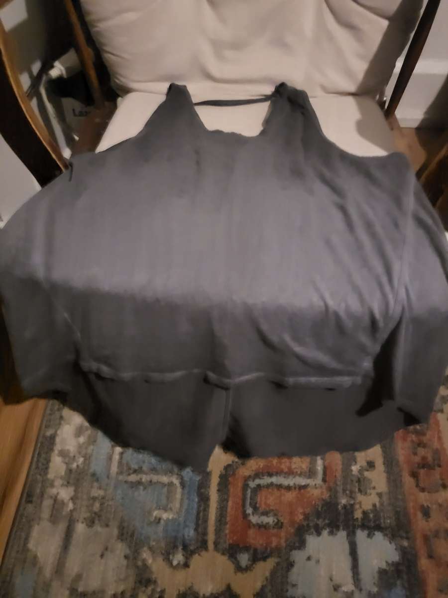 size LG Charcoal Grey Tank Top with light airy fabric