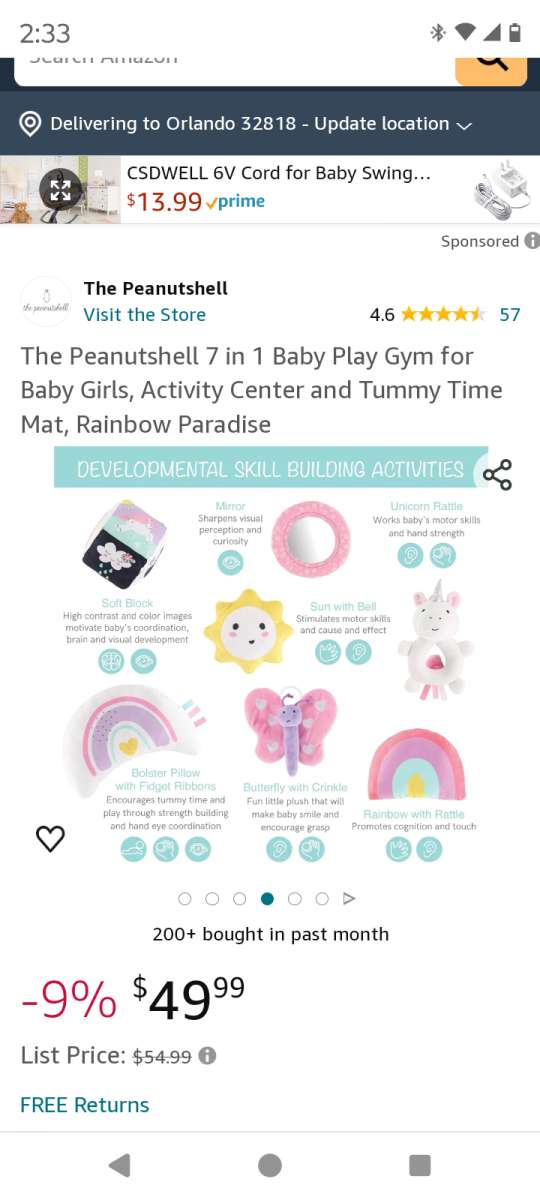 7 in 1 activity gym and play mat