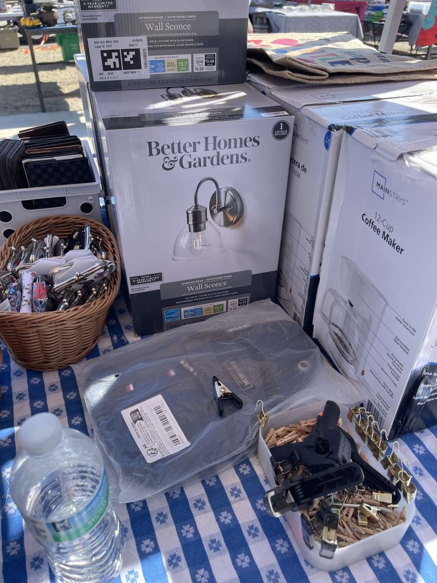 All brand new stuff from household goods to jewelry