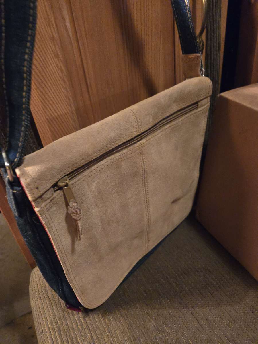 Suede Crossbody Bag