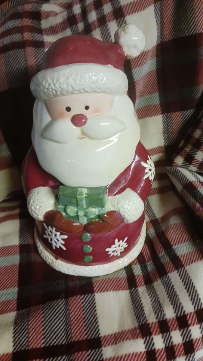 Santa cookie jar