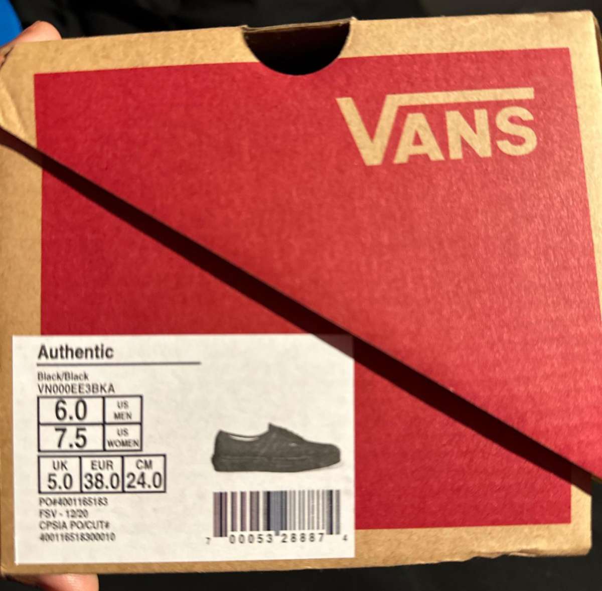 Vans Authentic Canvas Skate Shoes