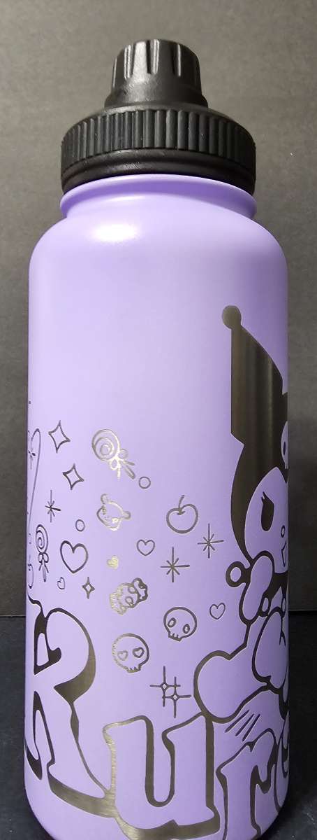 32oz Brand new Laser Engraved Insulated Water Bottle Kuromi