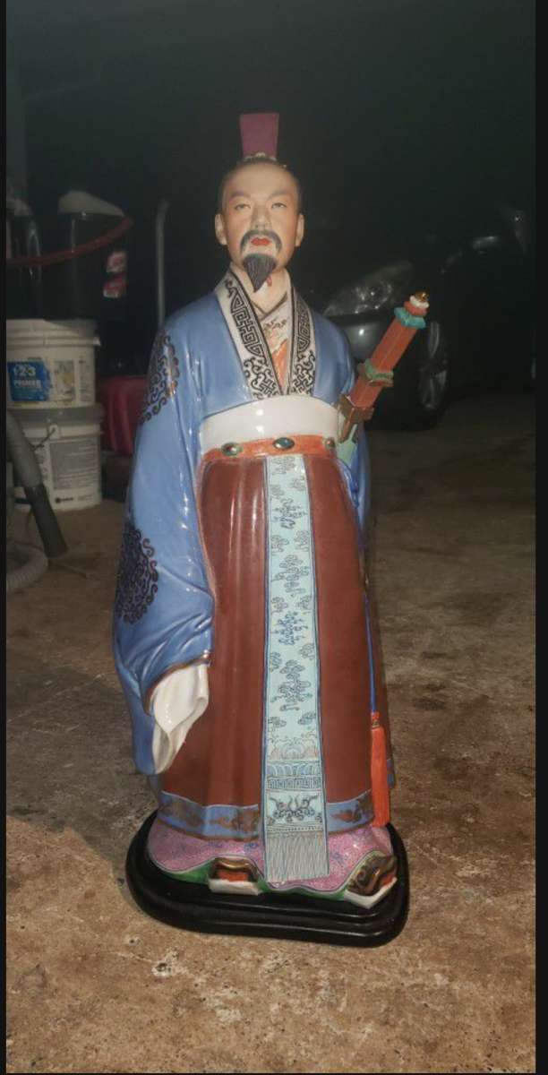 antique Chinese Porcelain Qu Yuan Poet