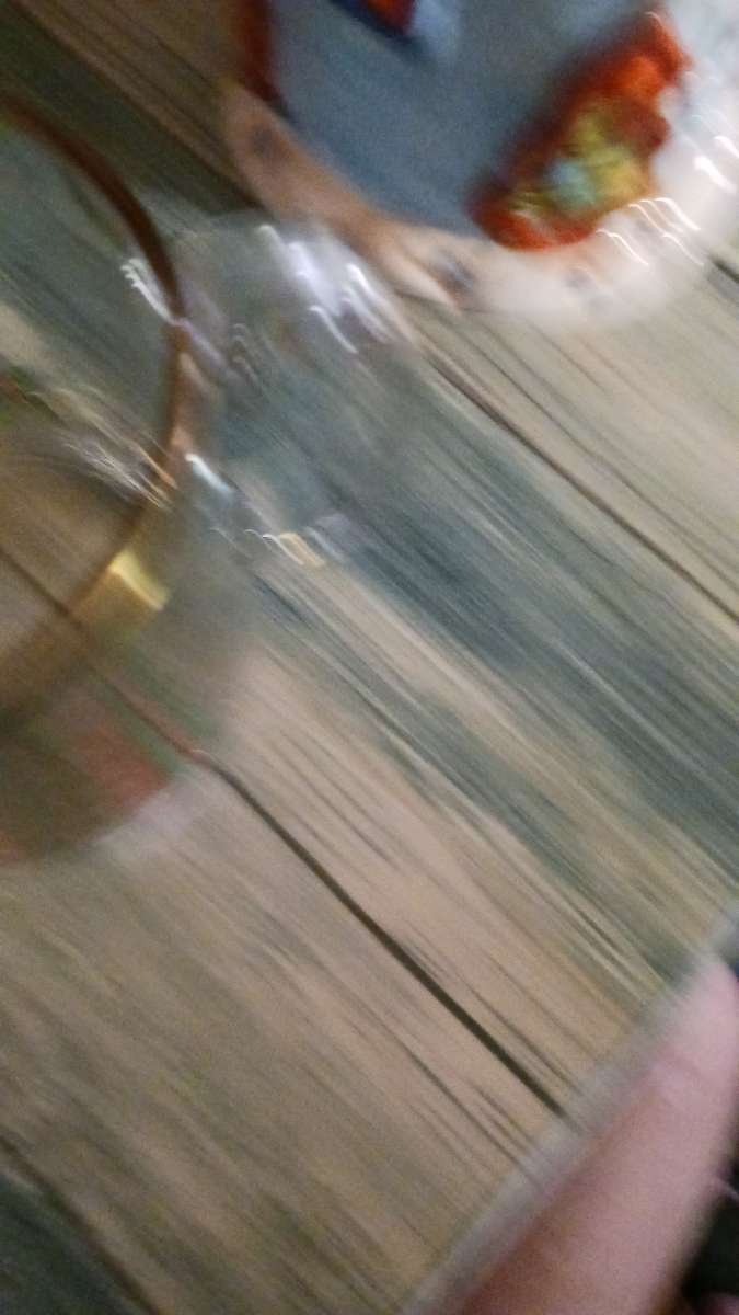 vintage clear gold rimmed mug with Holly berries