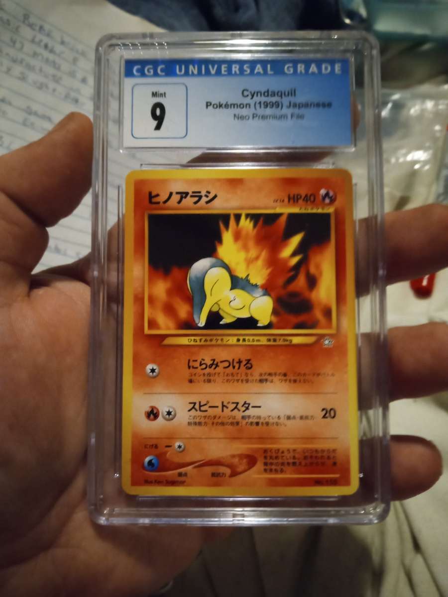 Vintage rare 1999 Japanese CYNDAQUIL CGC SLAB