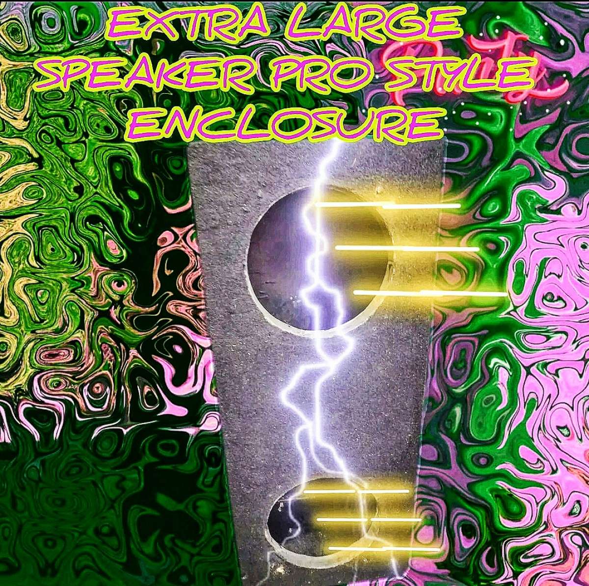 12 Xtra Large 2 Ported Subwoofer Enclosure Cube Slanted Reco