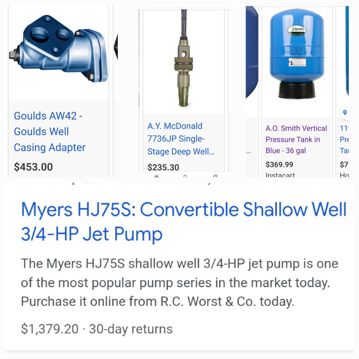 Myers ejecto convertible jet pump