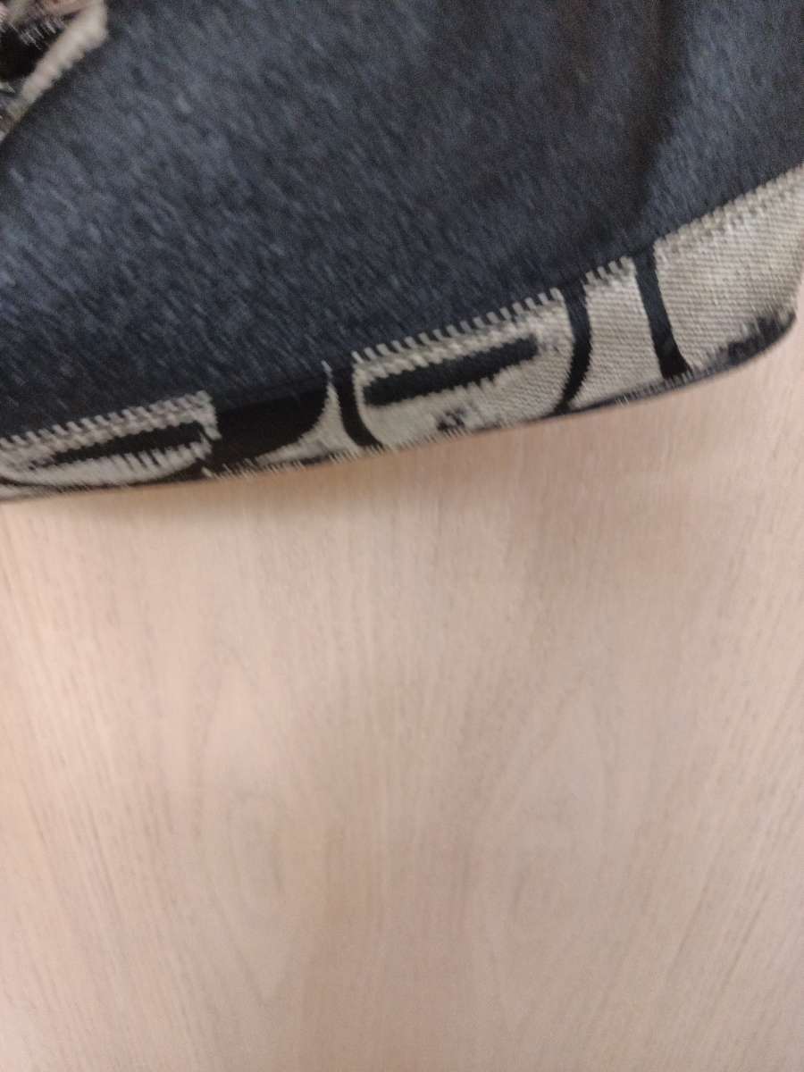 Coach beige and black canvas with leather trim