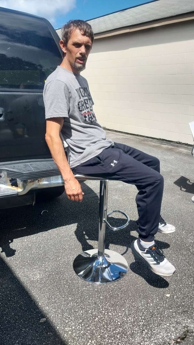 Adjustable White Leather Bar Stools