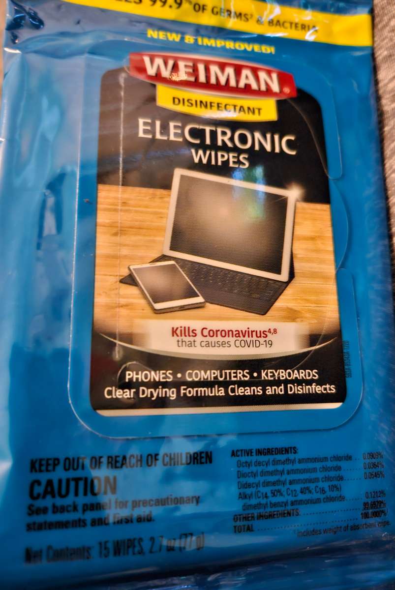 Weiman Disinfectant Electronic Wipes