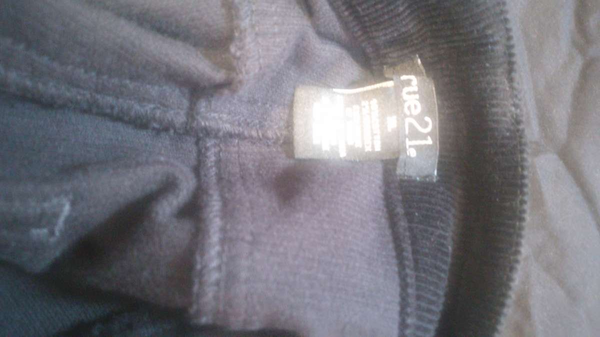 Im black corduroy skirt button down the front size extra