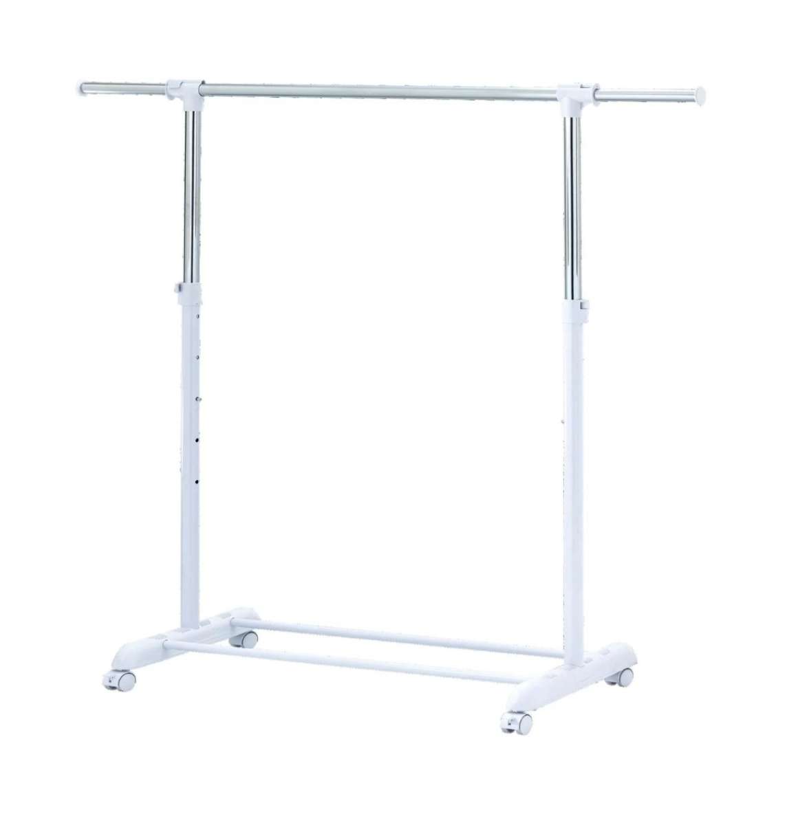 2 White Rolling Racks