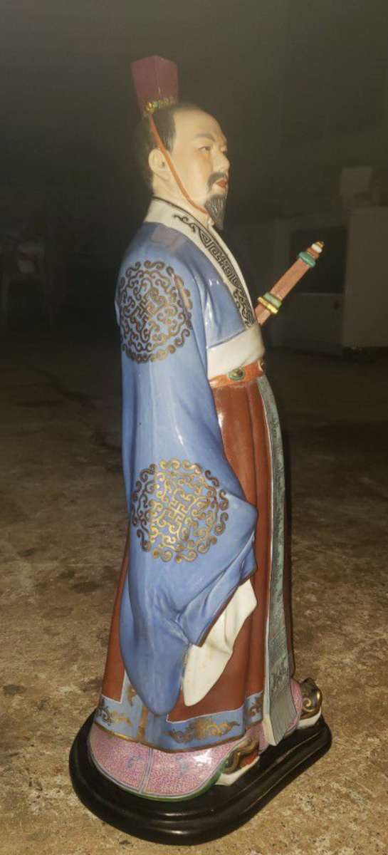 antique Chinese Porcelain Qu Yuan Poet