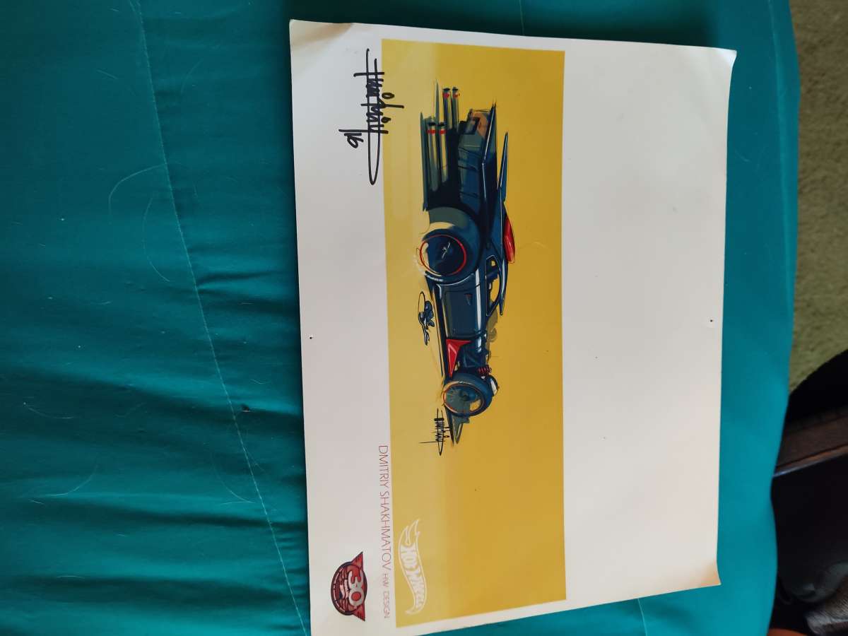 signed hot wheels pictures