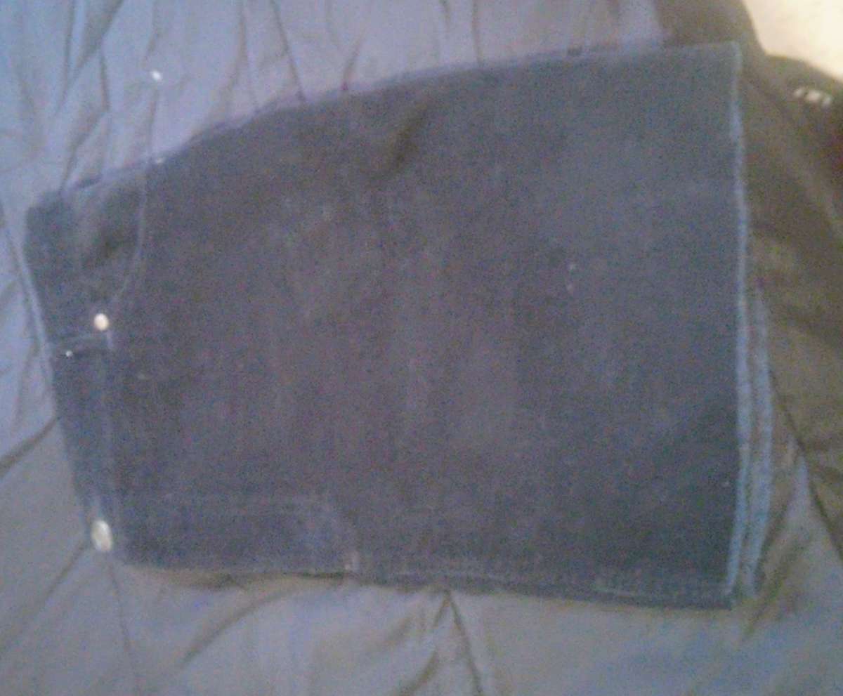 Im black corduroy skirt button down the front size extra