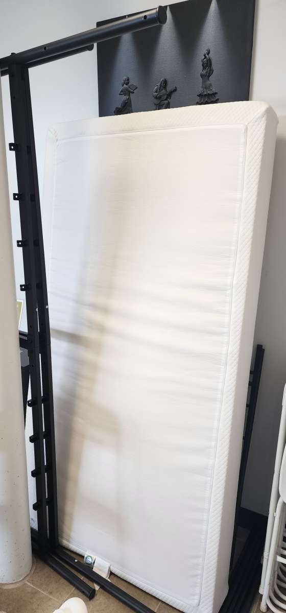 twin Memory Foam bed and frame