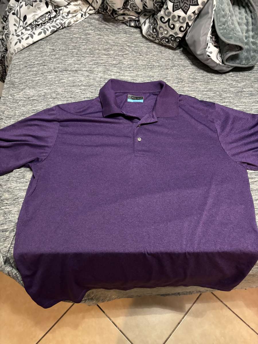 PGA Tour polo shirt purple size Xl
