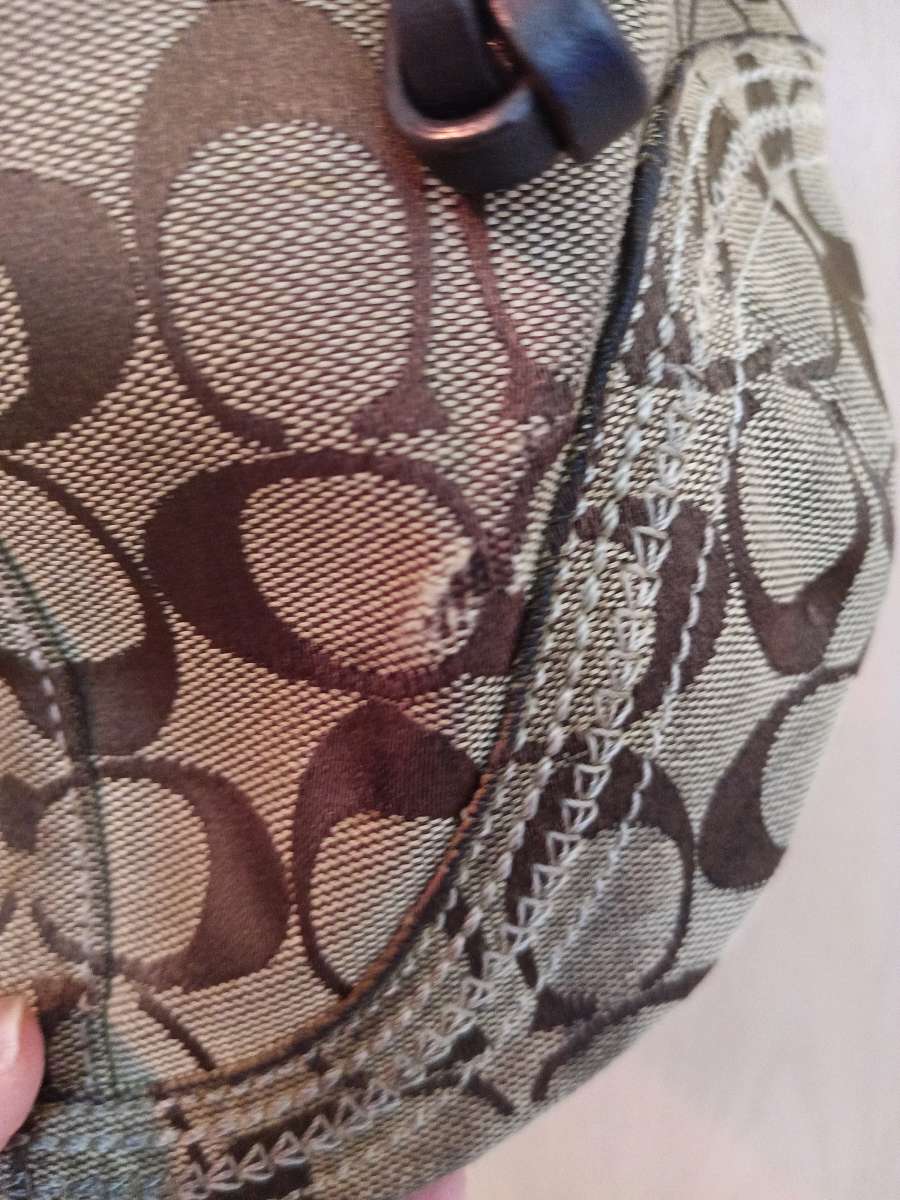 Coach canvas and leather purse