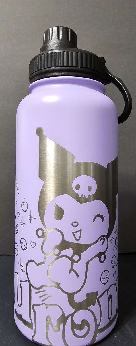 32oz Brand new Laser Engraved Insulated Water Bottle Kuromi