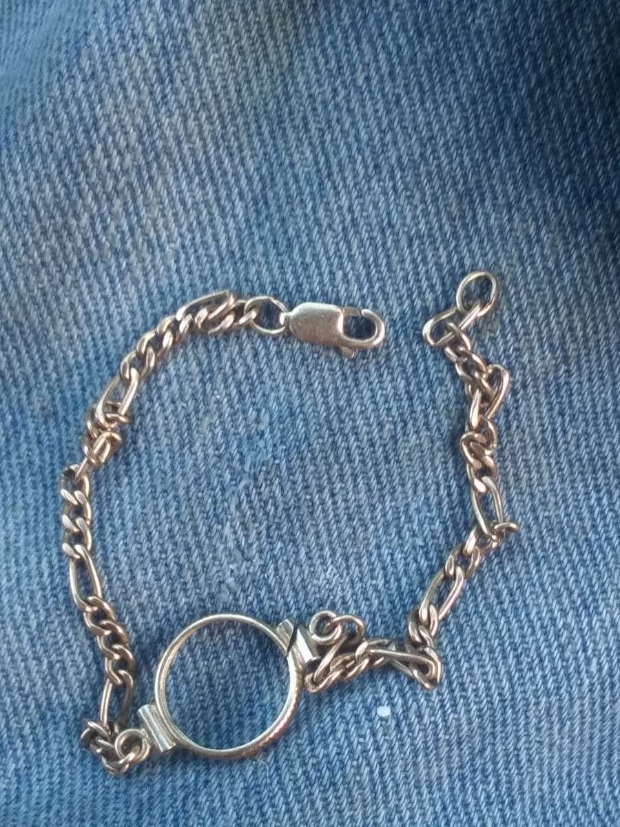 scrap 14kt gold bracelet