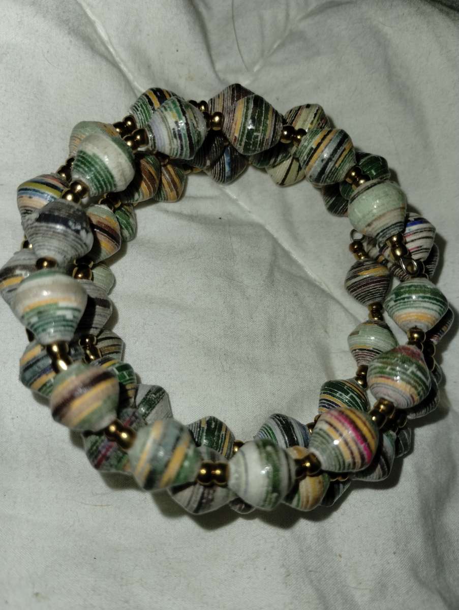Beautiful beaded wrap around bracelet
