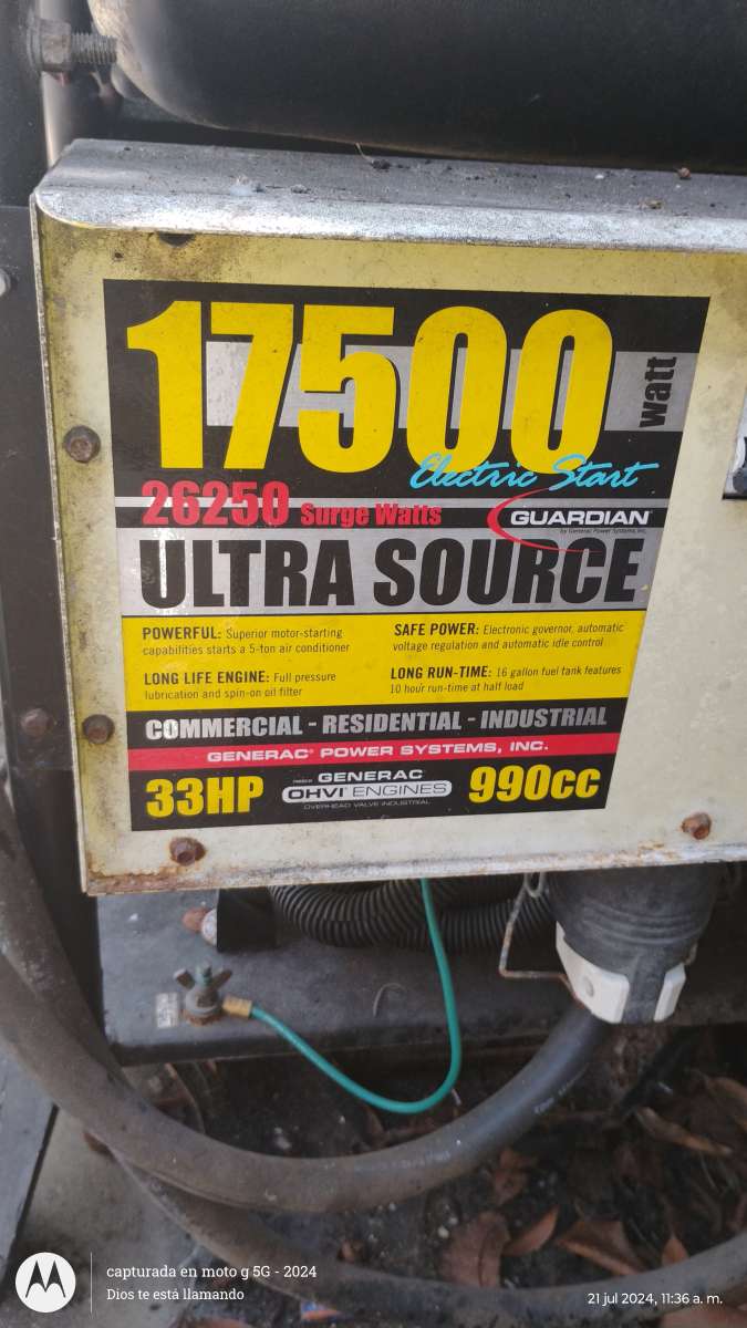 17500 w 33 caballos de fuerza