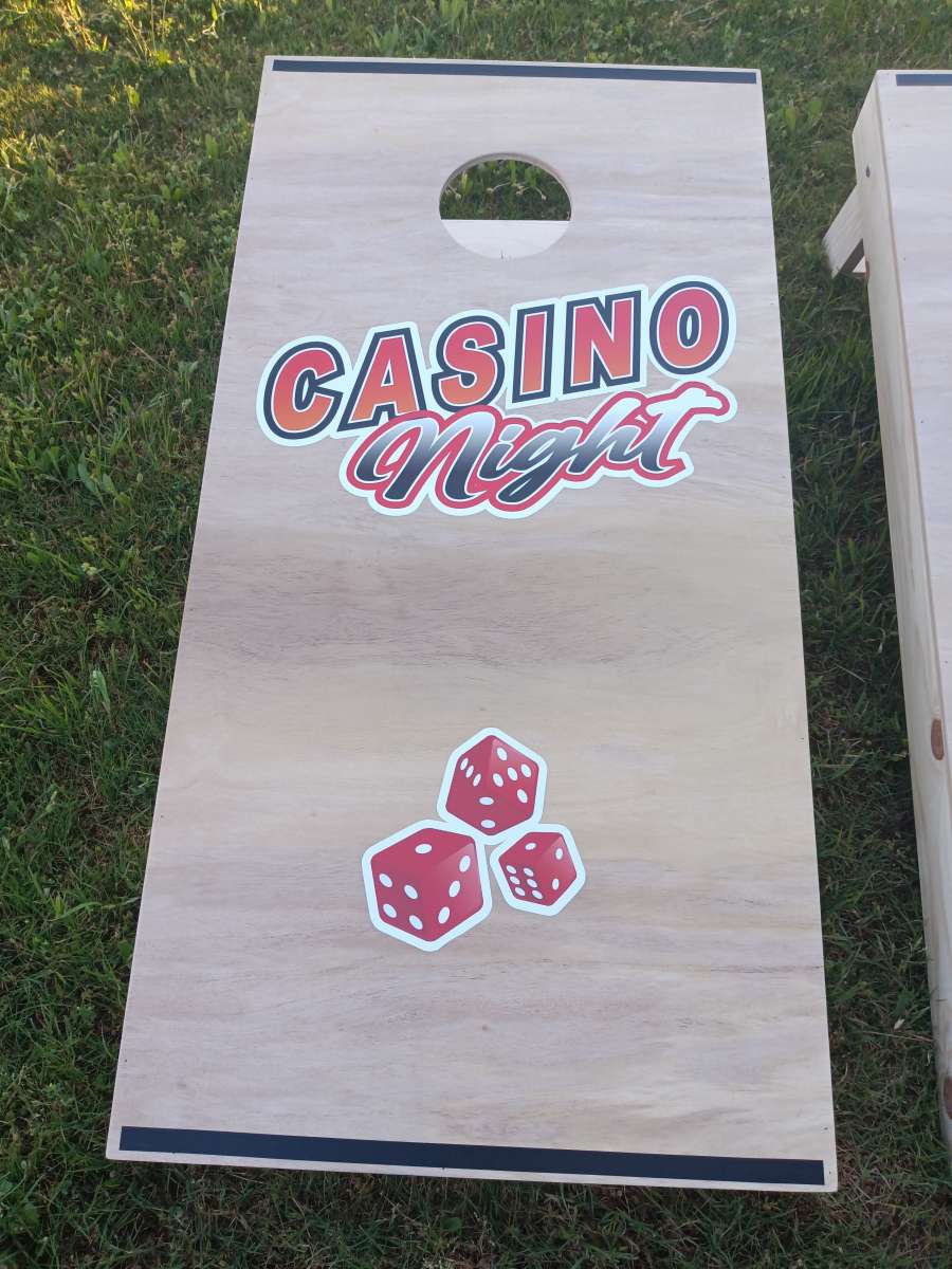 corn hole boards yard game