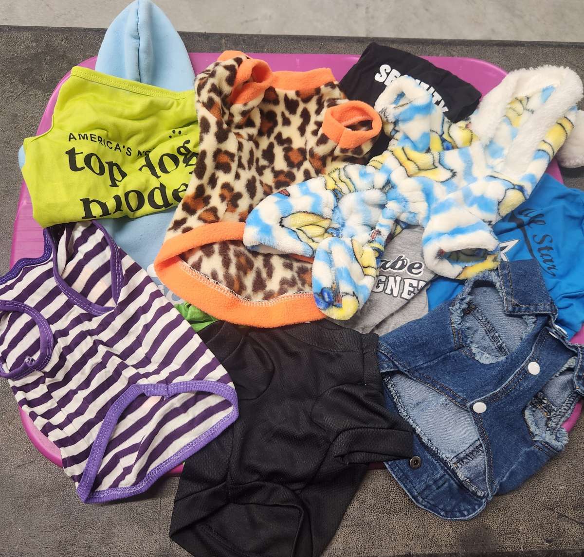 Pet Dog Lot of 11 Outfits Like New S to M