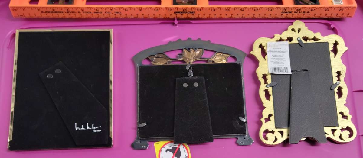 3pcs Gold Modern Picture Frame Lot 1 7x 5 2 4x6