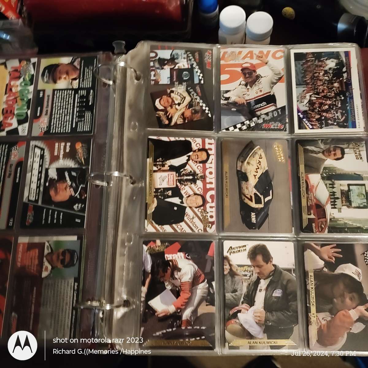 Dale Earnhardt and Junior Gordon Petty memorabilia